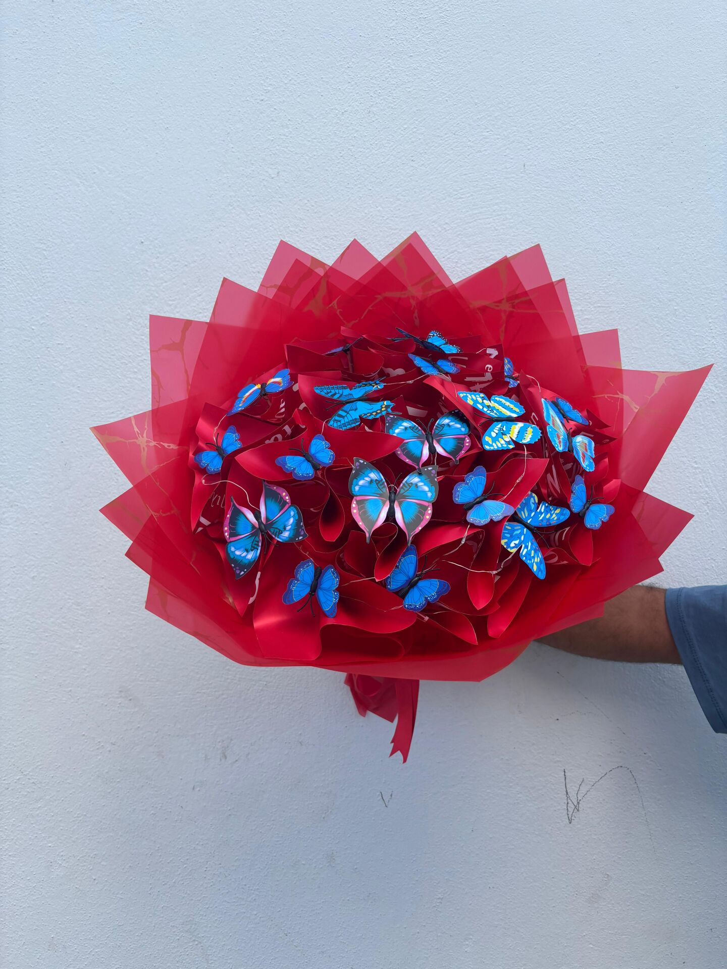 Işıklı Kelebek Buketi