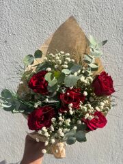 5'li Kırmızı Gül Buketi