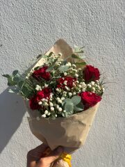 5'li Kırmızı Gül Buketi