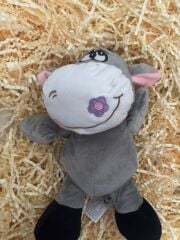 Gri Renkte Peluş Eşşek