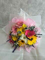 Kişiye Özel Renkli Gerberalar Çiçeği Buketi