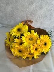 Sarı Gerberalar Çiçeği Buketi