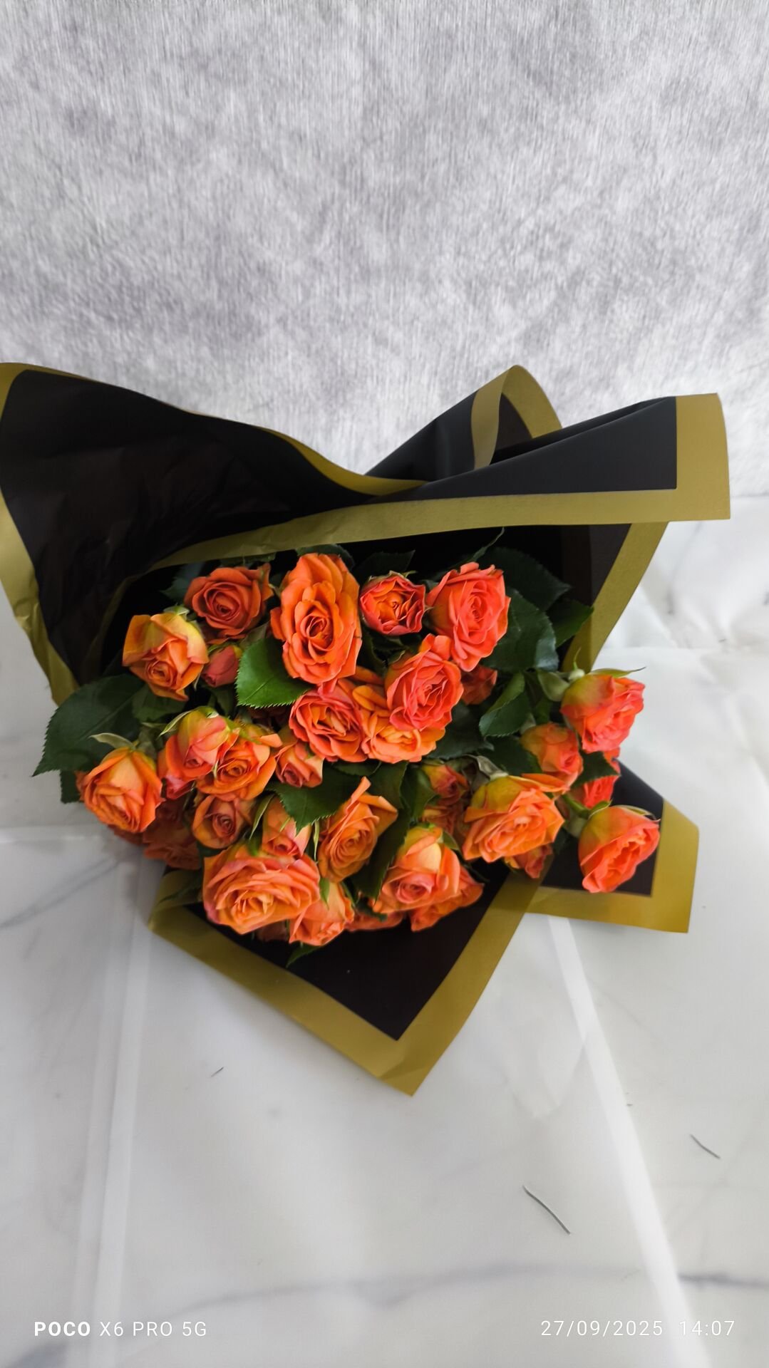 Turuncu Çardak Gül Buketi