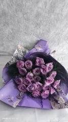 21'li Lila Gül Buketi