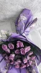 21'li Lila Gül Buketi