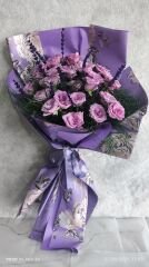 21'li Lila Gül Buketi
