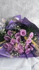17 Adet Lila Gül Buketi