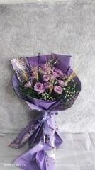 17 Adet Lila Gül Buketi