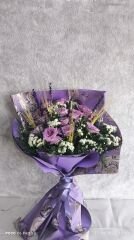 15 Adet Lila Gül Buketi