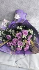 13 Adet Lila Gül Buketi