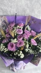 13 Adet Lila Gül Buketi