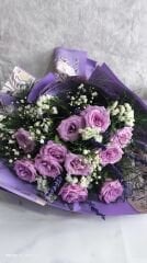 11 Adet Lila Gül Buketi