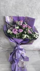 11 Adet Lila Gül Buketi