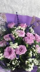 11 Adet Lila Gül Buketi