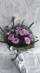 9'lu Lila Gül Buketi