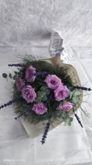 7 Adet Lila Gül Buketi