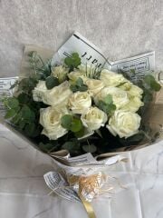 15'li Beyaz Gül Buketi