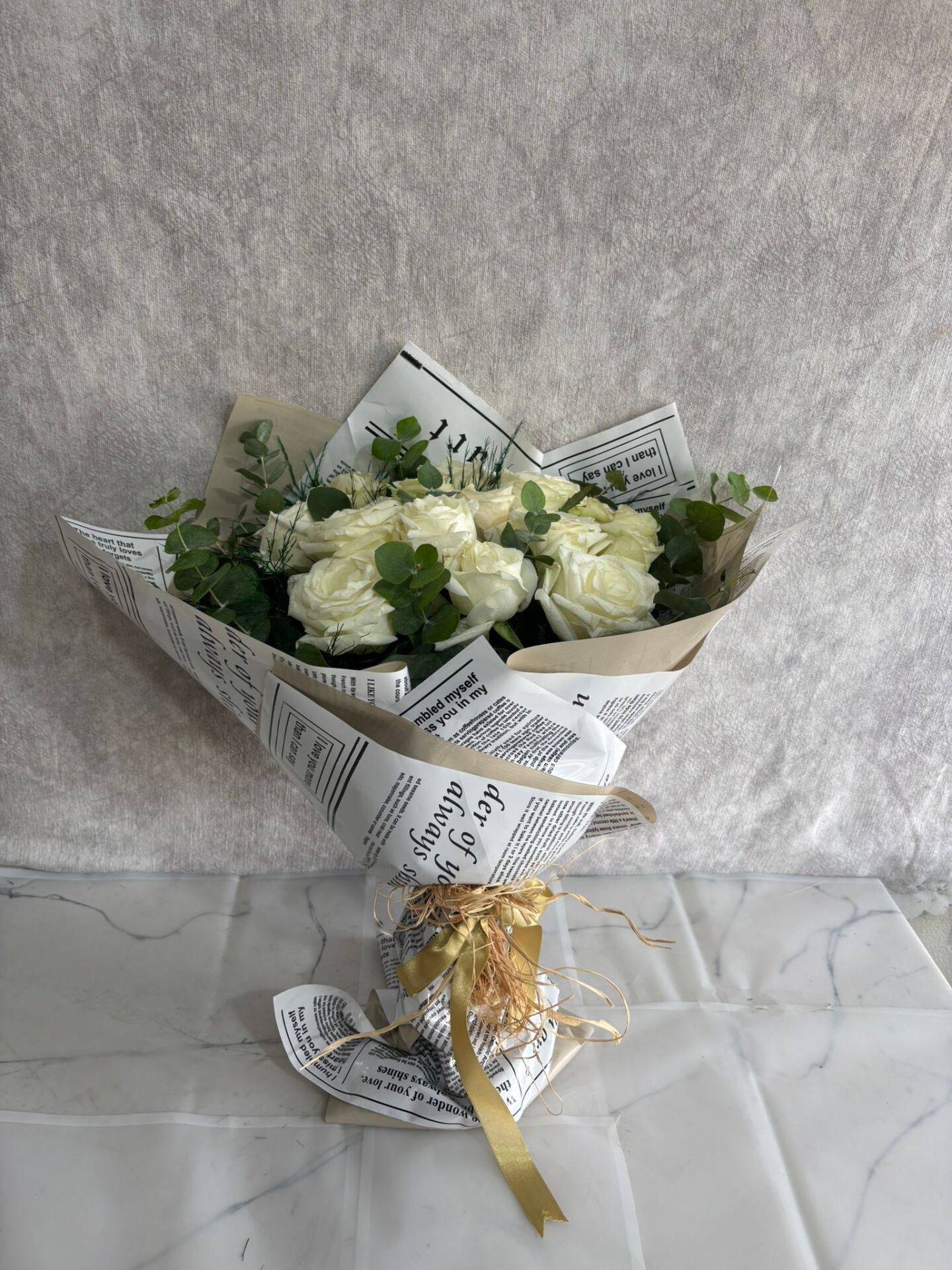 15'li Beyaz Gül Buketi