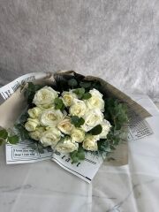 15'li Beyaz Gül Buketi