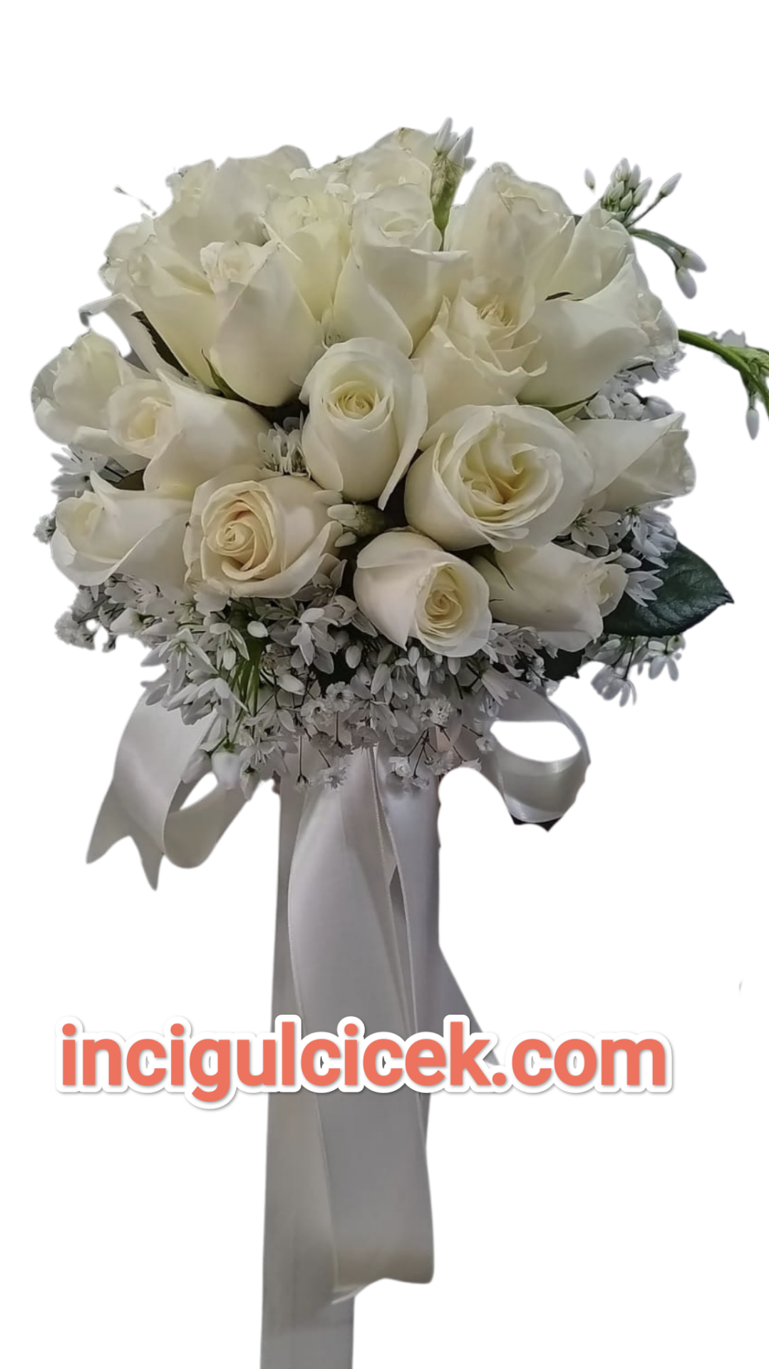 Gelin El Çiçeği Beyaz Güllerden Adana çiçek
