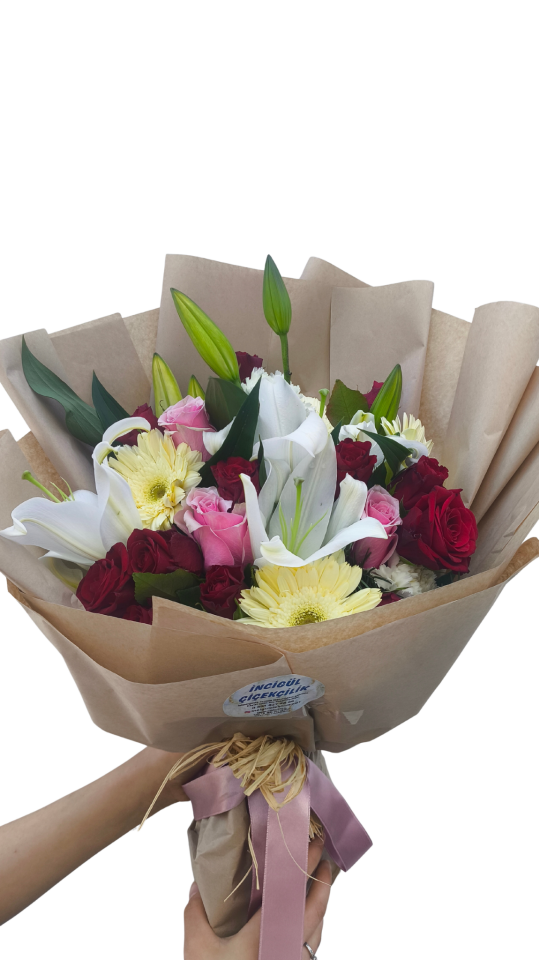 Karışık Çiçekler Buketi Kişiye Özel Adana çiçek