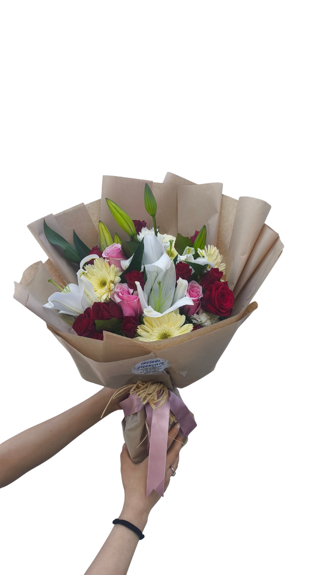 Karışık Çiçekler Buketi Kişiye Özel