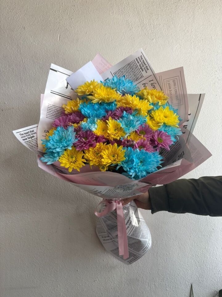 Karışık Renkli Papatyalar