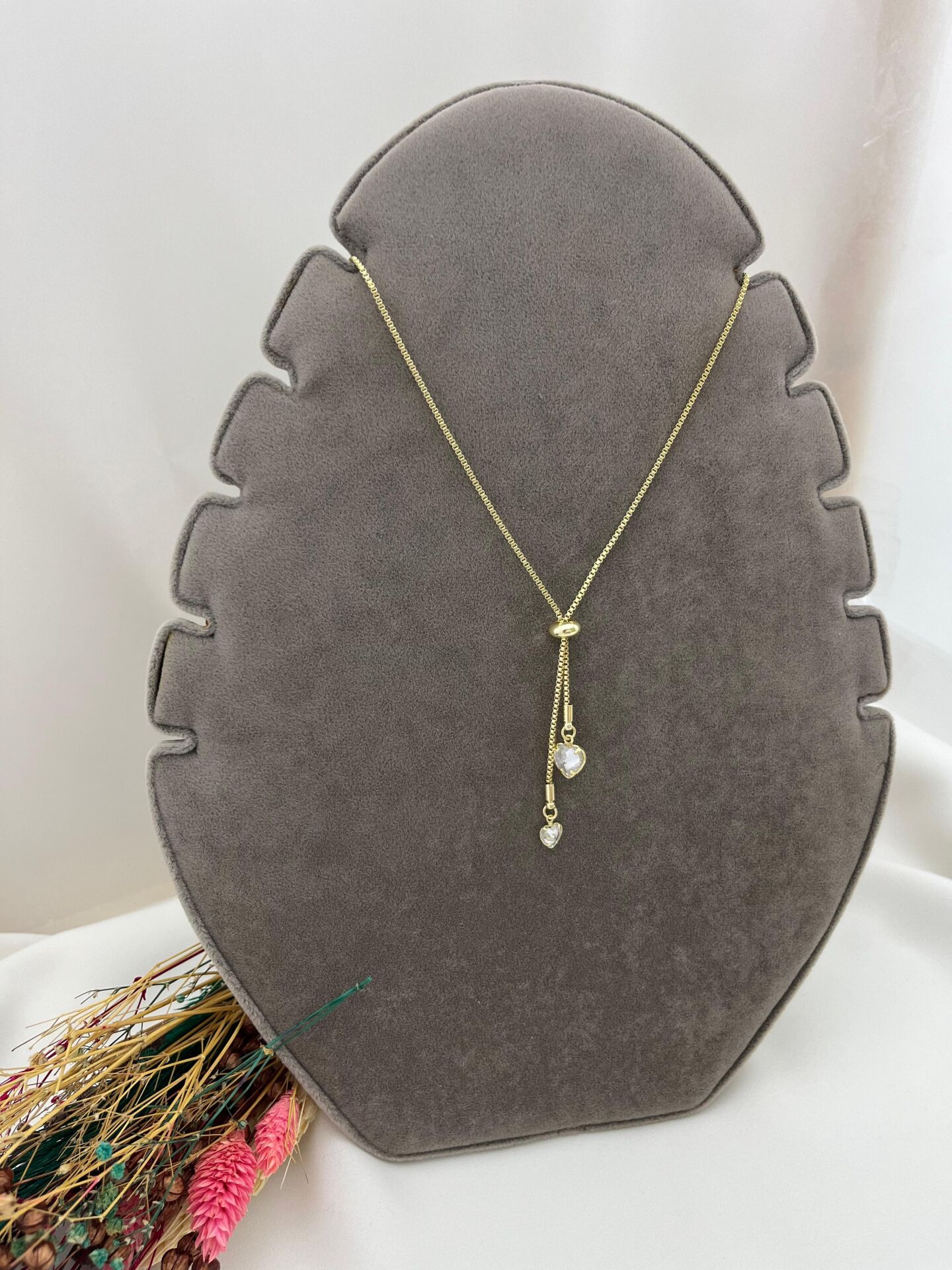 İncili Kalpli Kolye Adana Çiçek