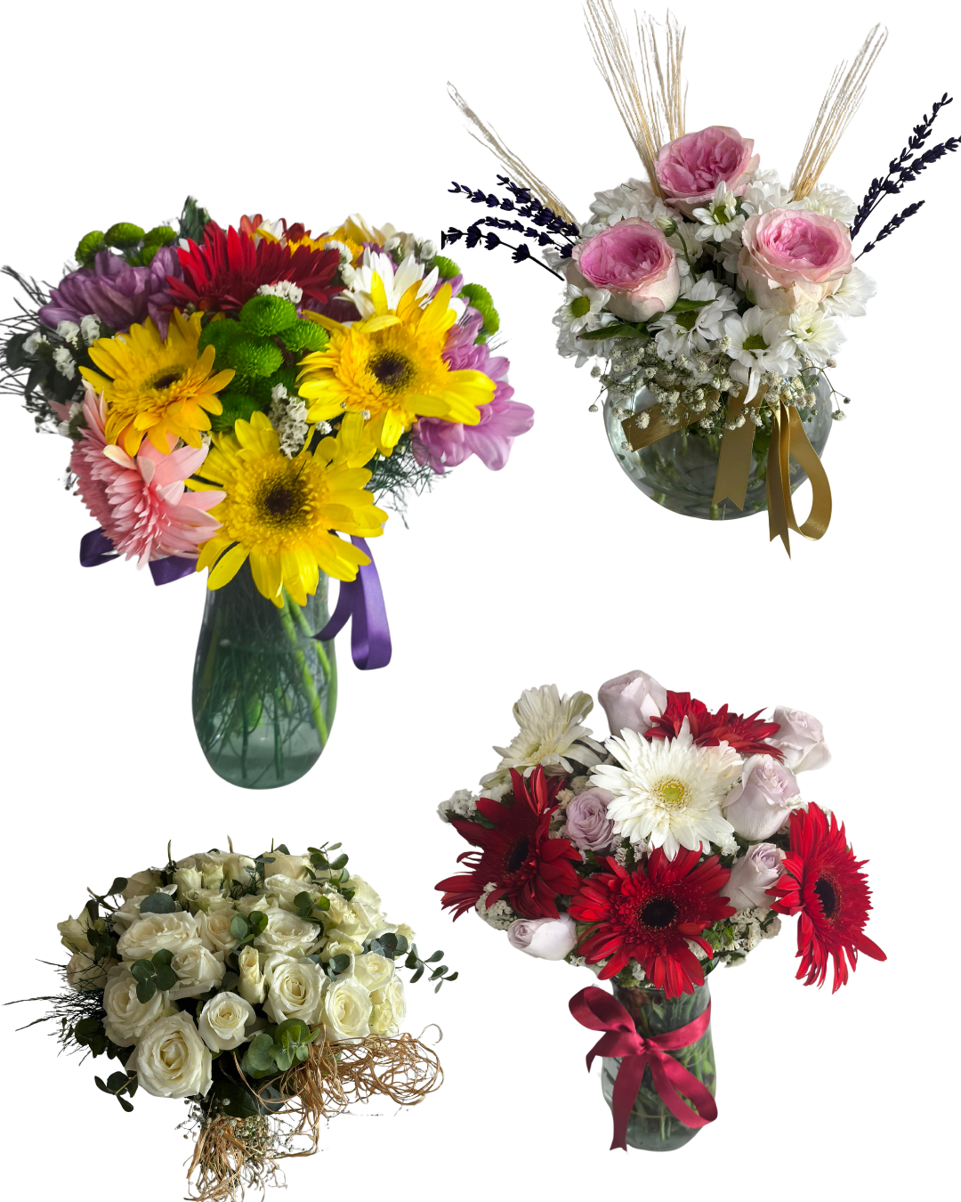 CAM VAZODA ÇİÇEKLER 